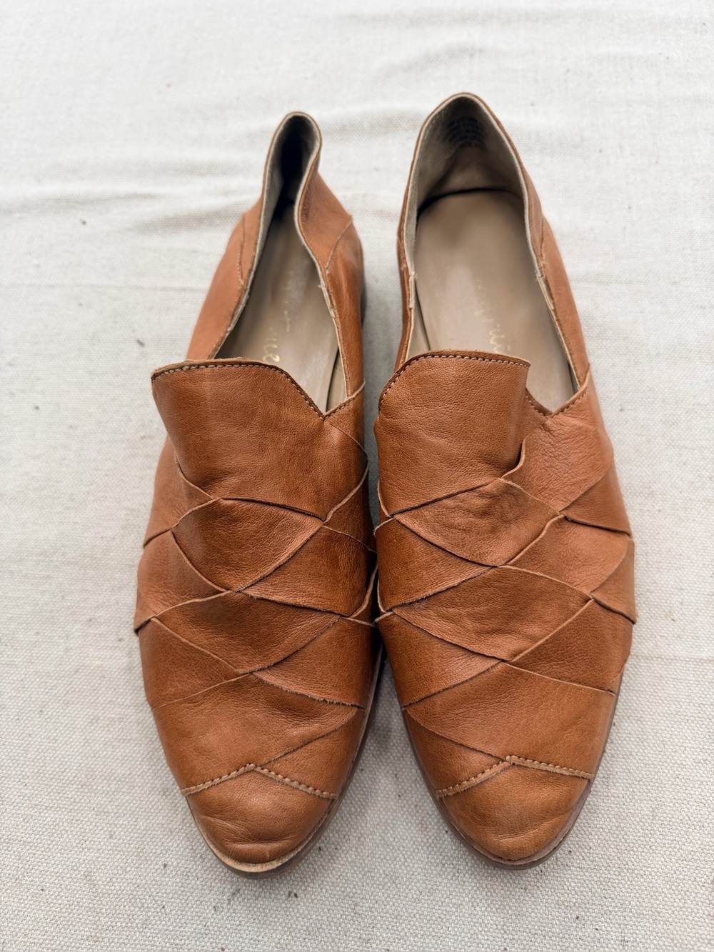 Diba True Women’s Leather Flats in Beige